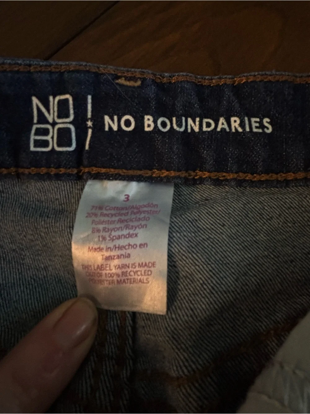No Boundaries Jean Shorts High Rise Distressed Size 3 Juiors